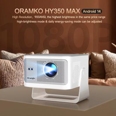 Oramko Auto Focus Projector Android14 4K 900ANSI 8K Native 1080P HY350Max with Wifi6 BT5.4 16G Allwinner H726 Portable External