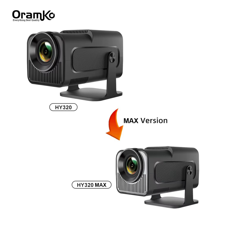 ORAMKO HY320 MAX 4K Projector Portable Rotatable 1080P Android 14