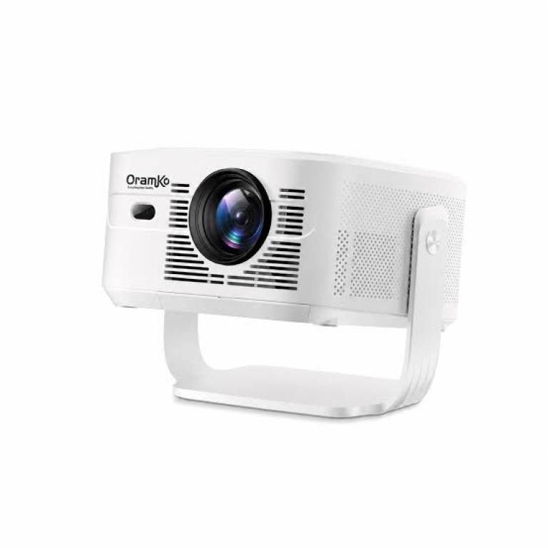 Oramko HY450MAX 1100 Ansi LED Native 1080P Projector Android 14 Beam 8K Projectors Wifi6 Movie Home Theater Voice Control